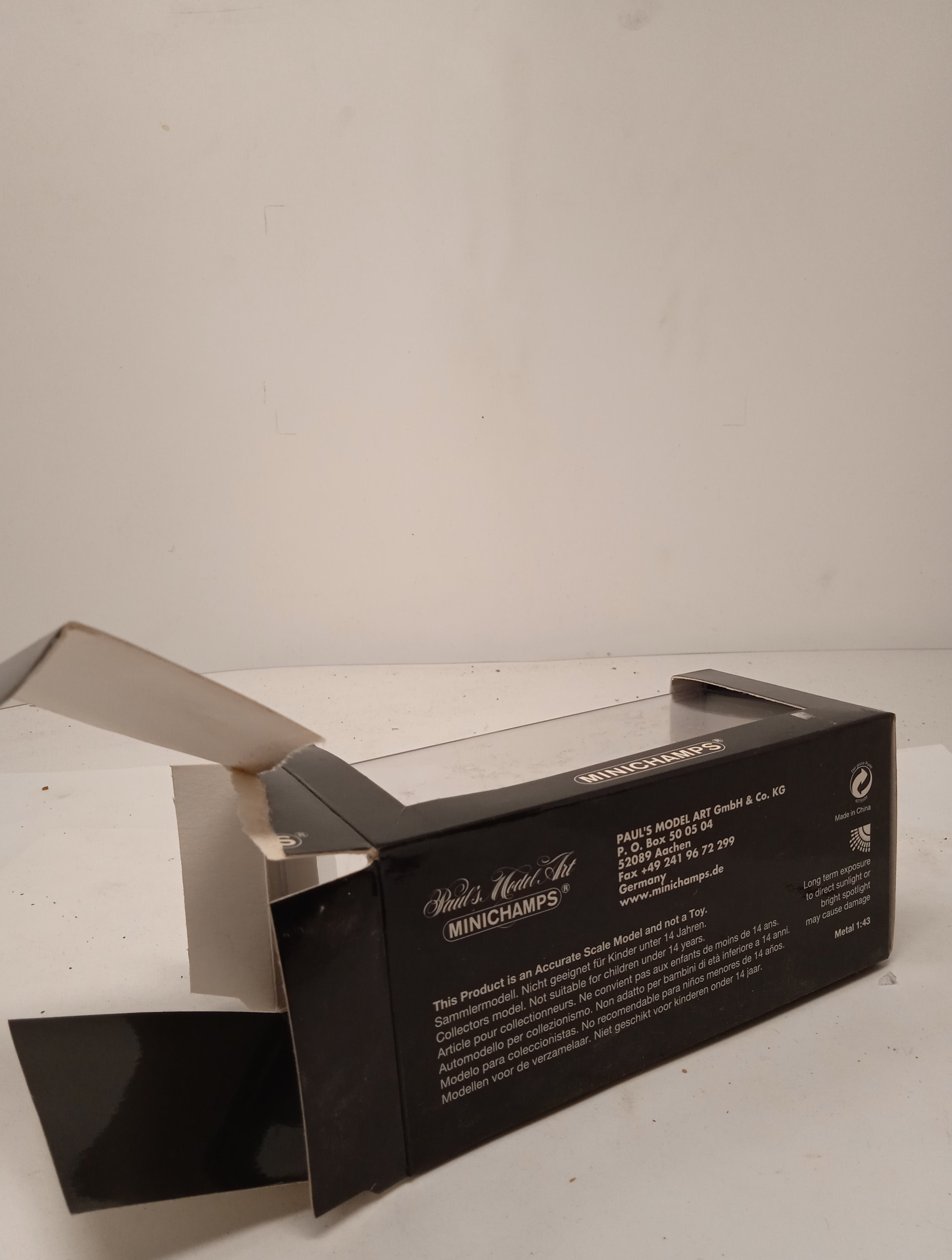 Empty Box 1:43 Scatola Vuota Originale a Scelta Vari Modelli Marca Minichamps - Foto 456 di 501